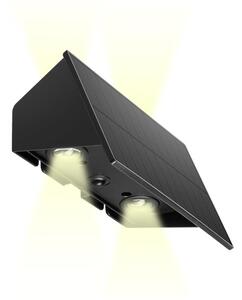 Prezent 65289 - LED solarna zidna svjetiljka SLADA 2xLED/2W/3,7V IP65 1800 mAh