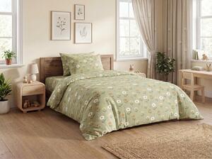 Posteljina od Renforcé pamuka FLORAL NEST zelena Dimenzije posteljine: 70 x 90 cm | 140 x 200 cm