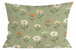 Pamučna jastučnica FLORAL NEST 40x60 cm, zelena