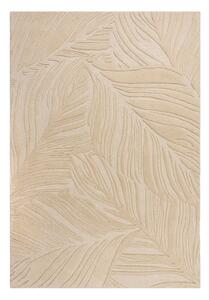 Bež vuneni tepih Flair Rugs Lino Leaf, 160 x 230 cm