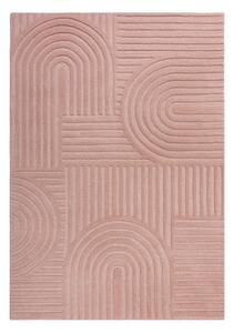 Ružičasti vuneni tepih Flair Rugs Zen Garden, 160 x 230 cm