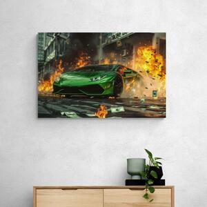 Slika zeleni Lamborghini Huracán