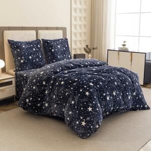 Posteljina mikropliš STARLIGHT tamno plava Dimenzije posteljine: 70 x 90 cm | 140 x 220 cm