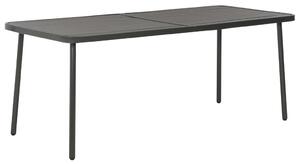 VidaXL Vrtni stol tamnosivi 180 x 83 x 72 cm čelični