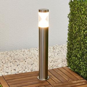 Lindby LED svjetiljka za put Fabrizio, visina 56 cm, nehrđajući čelik, Metalik, Metal