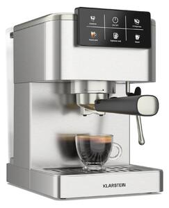Klarstein SteelPresso Touch aparat za kavu s portafilterom, Zaslon osjetljiv na dodir, 20 bar, Nehrđajući čelik