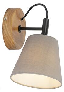 Country zidna svjetiljka drvo sive boje - Cupy