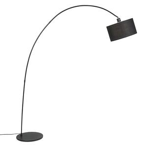 Pametna moderna podna lampa u obliku luka crna uključujući WiFi G95 - Vinossa