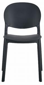 Crna plastična stolica RAWA