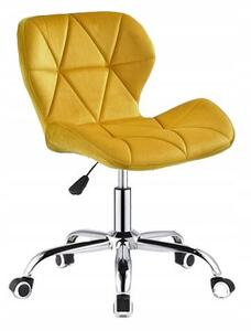 Uredska stolica od baršuna Yellow