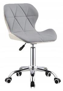 Uredska kožna stolica White - Light Grey