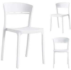 Bijela plastična stolica COCO