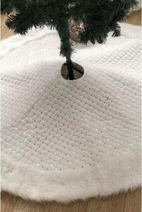 Bijeli tepih ispod drveta sa krznom 122cm