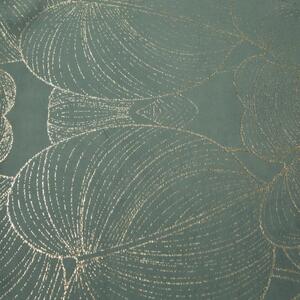 Baršunasti središnji stolnjak sa sjajnim printom lišća u boji mente Širina: 35 cm | Duljina: 140 cm