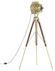 VidaXL Podna svjetiljka na tronošcu od masivnog drva manga 193 cm