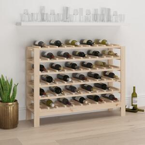 VidaXL Stalak za vino 109,5 x 30 x 82 cm od masivne borovine