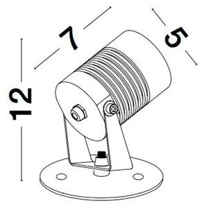 FEND VANJSKA ZIDNA SVJETILJKA LED 5W/3000K NL9271431