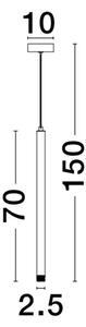 TRIMLE VISILICA LED 3W/3000K/271lm/IP20/BRUŠENA ZLATNA NL9287919