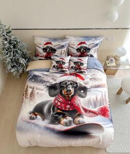 3D posteljina od mikroflanela FROSTY RIDER u boji + jastučnica 40x50 cm besplatno Dimenzije posteljine: 70 x 90 cm | 140 x 200 cm