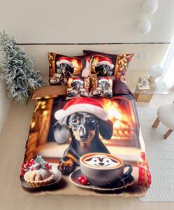3D mikroflanel posteljina WARM WOOFS u boji + jastučnica 40x50 cm besplatno Dimenzije posteljine: 70 x 90 cm | 140 x 200 cm