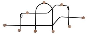 Crna metalna zidna vješalica 71 cm Maze – PT LIVING