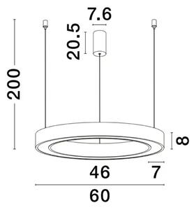 MORBIDO VISILICA LED 48W/2700-4000K/3268lm/DIMM/IP20/BIJELA NL9345638