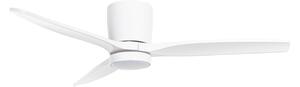 Sorin LED stropni ventilator, bijeli, CCT, IP44, 3 lopatice - Lucande Lucande, Sorin, Bijela, Dnevna soba, Metal, Moderan