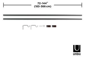Čelična produžna karniša 183 - 366 cm Blok - Umbra