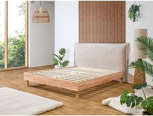 Bež/u prirodnoj boji bračni krevet s podnicom 180x200 cm Charlie – Bobochic Paris