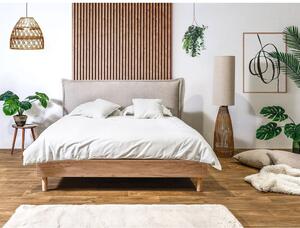 Bež/u prirodnoj boji bračni krevet s podnicom 180x200 cm Charlie – Bobochic Paris