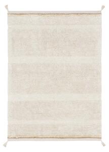 Krem periv/ručno rađen pamučan tepih 90x130 cm Bloom Natural – Lorena Canals