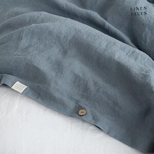 Svijetloplava lanena produžena posteljina za bračni krevet 200x220 cm - Linen Tales