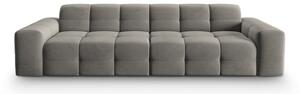 Siva baršunasta sofa 255 cm Kendal - Micadoni Home
