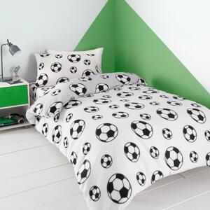 Flanelska dječja posteljina za krevet za jednu osobu 135x200 cm Football – Catherine Lansfield