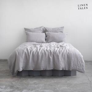 Svijetlo siva platnena posteljina za krevet za jednu osobu 135x200 cm - Linen Tales