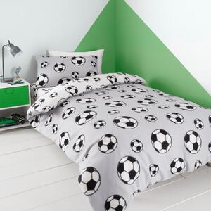 Dječja posteljina za dječji krevetić od mikropliša 120x150 cm Football – Catherine Lansfield