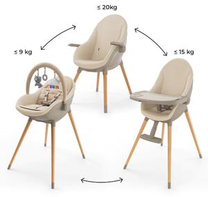 Kinderkraft Hranilica Fini UP 3u1, Beige