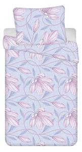 Svijetlo plavo-roza 4-dijelna pamučna posteljina za krevet za jednu osobu 140x200 cm Orona - Jerry Fabrics