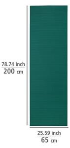 Tamno zelena plastična kupaonska prostirka 65x200 cm Petrol - Wenko