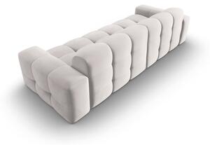 Svijetlo siva baršunasta sofa 255 cm Kendal - Micadoni Home