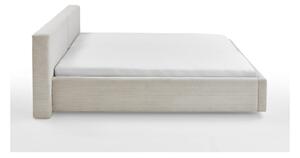 Bež tapecirani bračni krevet 180x200 cm Cube – Meise Möbel