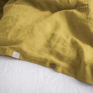 Žuta platnena posteljina za jedan krevet 140x200 cm - Linen Tales