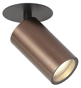 Moderna ugradbena svjetiljka tamna bronca GU10 50mm IP44 - Chels
