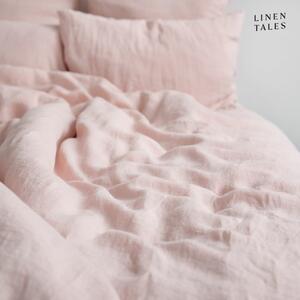 Svijetlo roza platnena posteljina za krevet za jednu osobu 135x200 cm - Linen Tales
