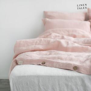 Svijetlo roza lanena posteljina za bračni krevet 200x200 cm - Linen Tales