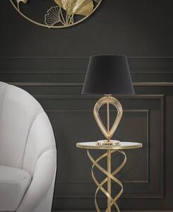 Crna stolna lampa Mauro Ferretti Maxt, ø 32,5 cm