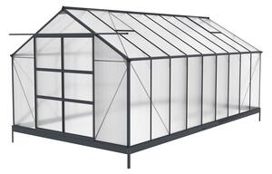 Aluminijski staklenik Azalea 2,5 x 5,5 m CoverTech antracit