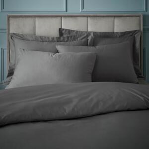 Tamno siva posteljina za jedan krevet od egipatskog pamuka 135x200 cm - Bianca