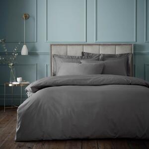 Tamno siva posteljina za jedan krevet od egipatskog pamuka 135x200 cm - Bianca