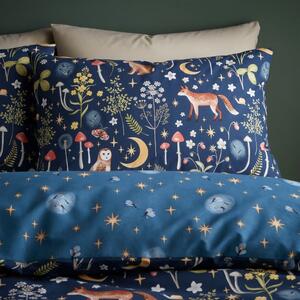 Tamno plava posteljina za krevet za jednu osobu 135x200 cm Enchanted Twilight – Catherine Lansfield